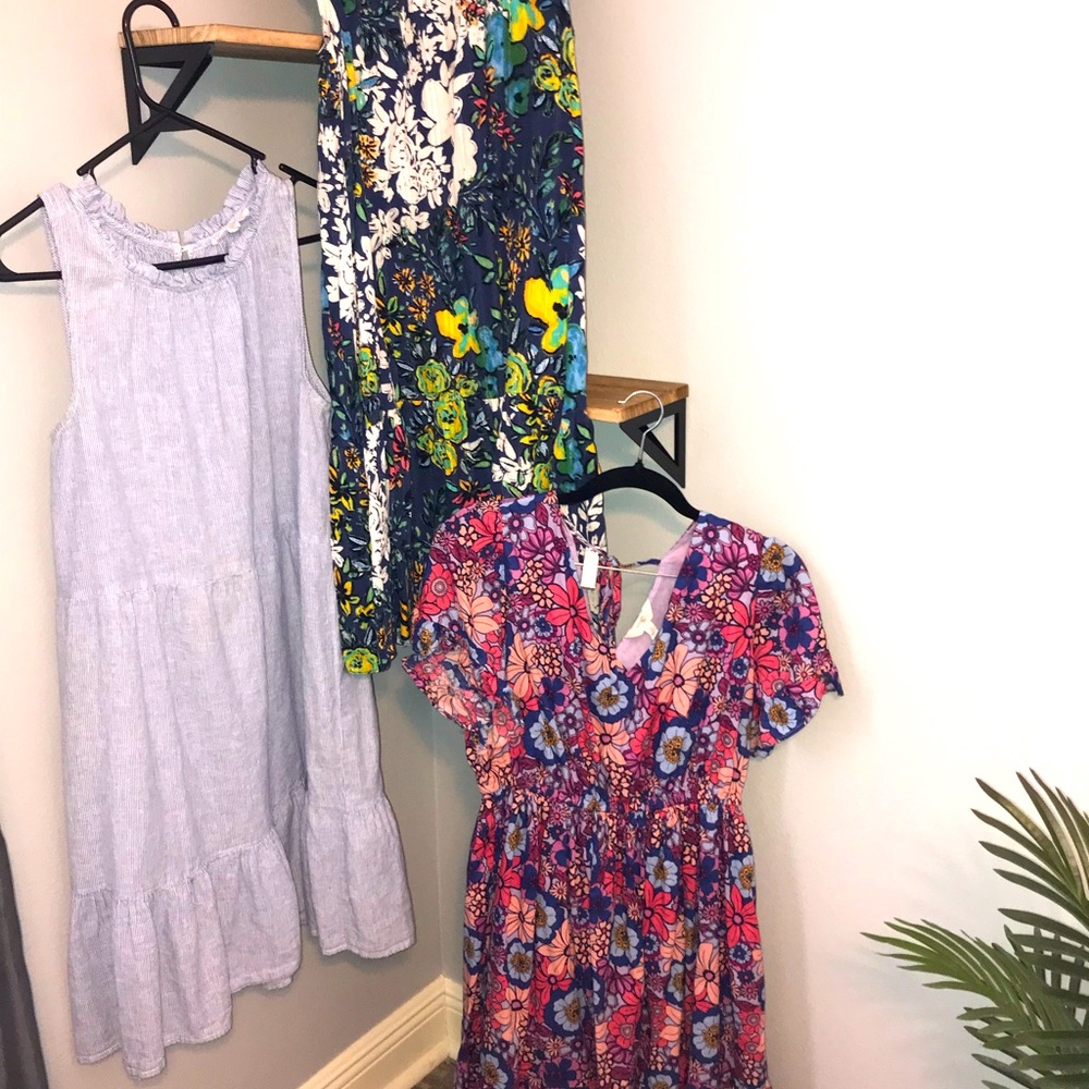 3 Summer Short Sleeve Cotton Dresses
